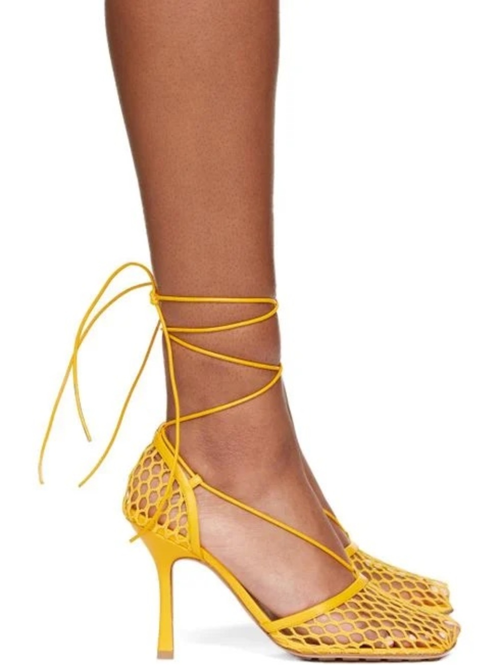 Brand New Bottega Veneta Stretch Lace-Up Sandal
